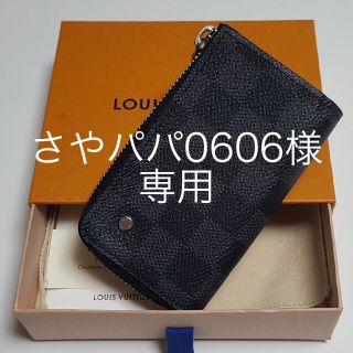 ルイヴィトン(LOUIS VUITTON)の希少　未使用　ルイヴィトン　ダミエグラフィット　カーキーケース　ダミエ　わ(キーケース)