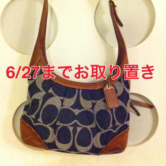 COACH - COACHのデニムモノグラムバッグ