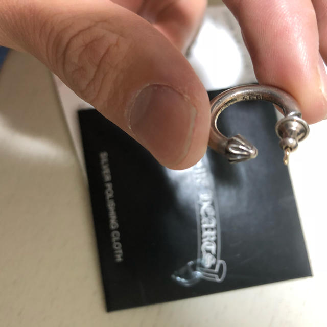 chrome hearts プレーンフープピアス レシート付 chrome hearts プレーンフープピアス レシート付
