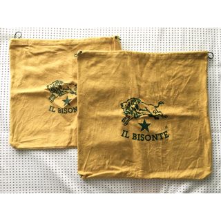 イルビゾンテ(IL BISONTE)の【中古品】IL BISONTE(イル ビゾンテ)巾着袋サイズ違い2点セット(ショップ袋)