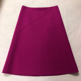 ドゥロワー(Drawer)のDrawer ドゥロワー メルトンピンク スカート サイズ34 美品(ロングスカート)