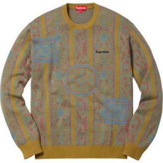 シュプリーム(Supreme)のsupreme セーター タペストリー ペイズリー(ニット/セーター)