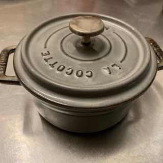 ストウブ(STAUB)のSTAUB ココット ラウンド グレー 12cm(食器)