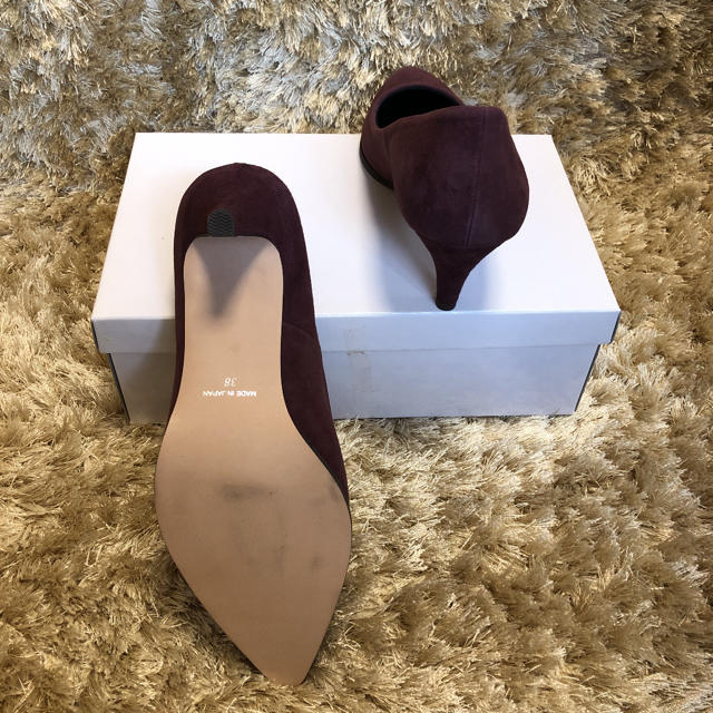 SCOT CLUB(スコットクラブ)の新品¥18,000nouer紫スエードパンプス ヒール靴 牛革ステッチ レディースの靴/シューズ(ハイヒール/パンプス)の商品写真