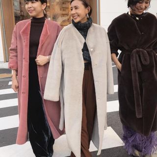 アメリヴィンテージ(Ameri VINTAGE)のamerivintage 2WAY SOFT BOA LONG COAT(毛皮/ファーコート)