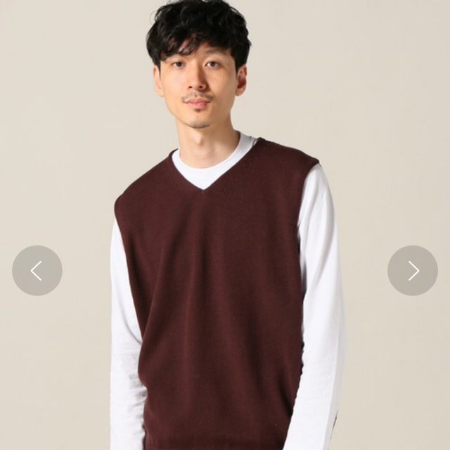 EDIFICE(エディフィス)の［mico様専用］CREPUSCULE 417別注  V NECK VEST メンズのトップス(ベスト)の商品写真