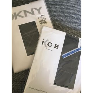 アイシービー(ICB)の【mococo様専用】新品  DKNY & ICB 柄タイツ2点セット(タイツ/ストッキング)