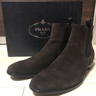 プラダ(PRADA)のプラダ サイドゴア ブラウン (ブーツ)