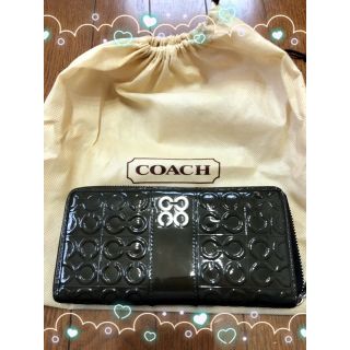 コーチ(COACH)の【値下げしました】 COACH エナメル 長財布(財布)