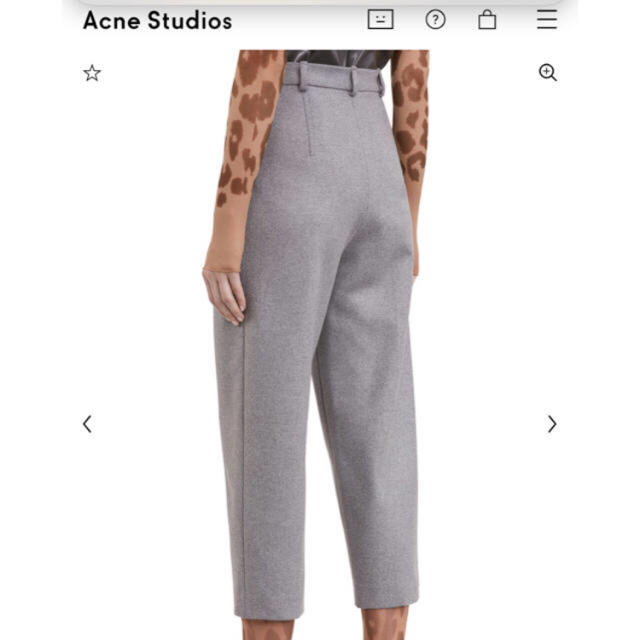 ACNE(アクネ)のacne acnestudios トラウザー グレー サイズ36 レディースのパンツ(その他)の商品写真