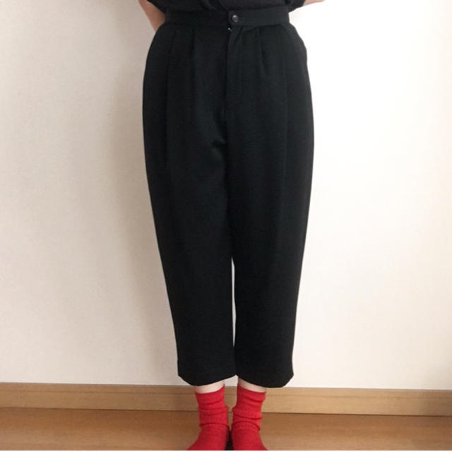 BLACK comme des garçon コムデギャルソン　クロップドパンツ