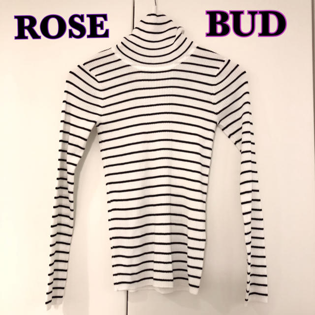 ROSE BUD(ローズバッド)のローズバッド♡タートルネック♡ボーダー レディースのトップス(ニット/セーター)の商品写真