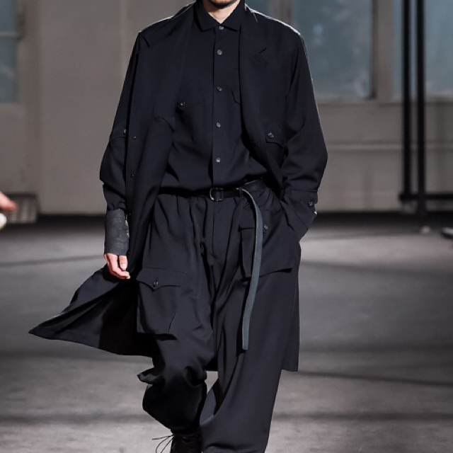 Yohji Yamamoto(ヨウジヤマモト)のヨウジヤマモト レザーベルト 黒 メンズのファッション小物(ベルト)の商品写真