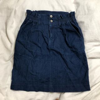 ダブルクローゼット(w closet)のダブクロ デニム 台形スカート(ひざ丈スカート)