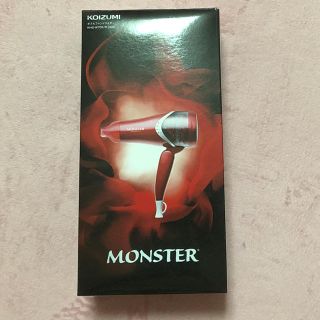 コイズミ(KOIZUMI)のMONSTER ドライヤー レッド(ドライヤー)