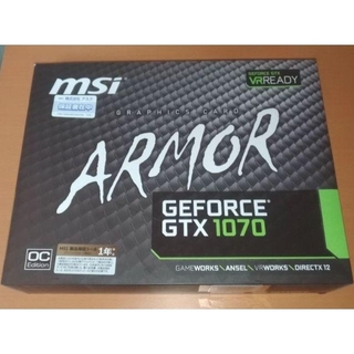 最後の１枚 MSI GeForce GTX 1070 ARMOR 8G 中古(PCパーツ)