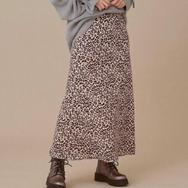 ANOTHER EDITION(アナザーエディション)のアナザーエディション レオパードスカート  レディースのスカート(ロングスカート)の商品写真