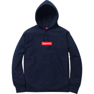 シュプリーム(Supreme)の16aw Supreme Box Logo Pullover ネイビー M(パーカー)