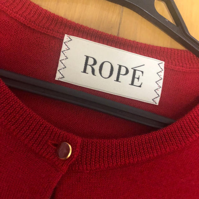 BEAUTY&YOUTH UNITED ARROWS(ビューティアンドユースユナイテッドアローズ)のrope 赤 カーディガン レディースのトップス(カーディガン)の商品写真