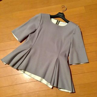 アドーア(ADORE)の【美品】ADORE アドーア ペプラム トップス ebure theory (シャツ/ブラウス(長袖/七分))