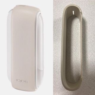 アイコス(IQOS)のIQOS 3 レザースリーブ クリーム 純正 ケース カバー(タバコグッズ)