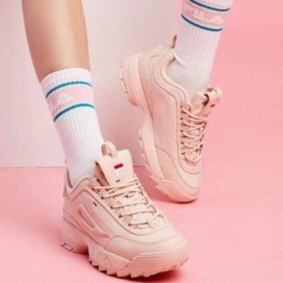 フィラ(FILA)の新品未使用 ★ フィラ ディスラプター ピンク スニーカー(スニーカー)