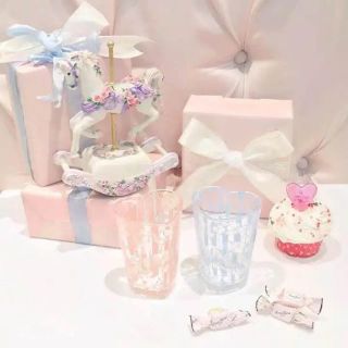 シロップ(syrup.)の新品 送料無料レアRoseMarie seoirハートグラスローズマリーソワール(グラス/カップ)