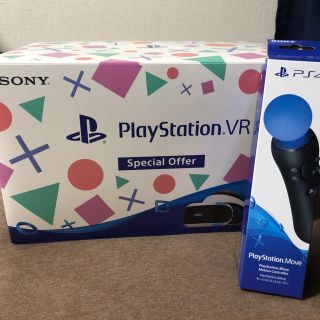 プレイステーションヴィーアール(PlayStation VR)のPSVR social Offer モーションコントローラー付 (家庭用ゲーム機本体)