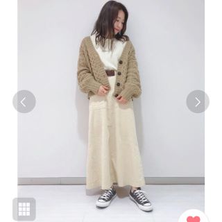 ダブルクローゼット(w closet)のコーデュロイスカート(ロングスカート)