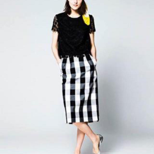FRAY I.D(フレイアイディー)のアルアバイル ギンガムチェックタイトスカート レディースのスカート(ひざ丈スカート)の商品写真