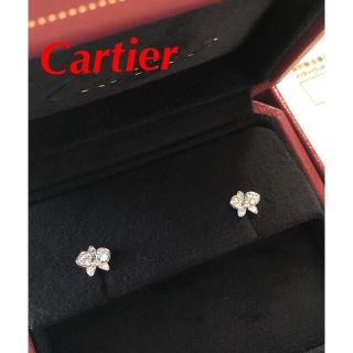 カルティエ(Cartier)のカルティエ ピアス 18K ホワイトゴールド ダイヤモンド クリーニング済み(ピアス)