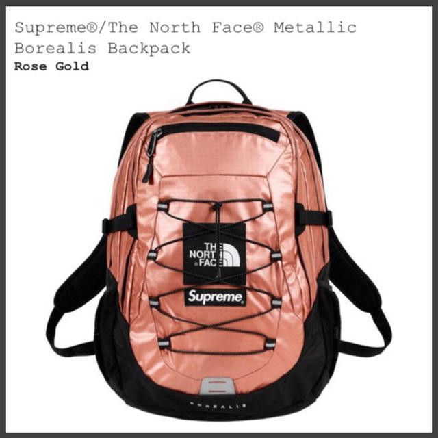 supreme the north face backpack ローズゴールド