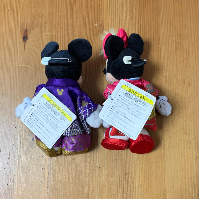Disney(ディズニー)のミッキー&ミニー ぬいば お正月バージョン エンタメ/ホビーのおもちゃ/ぬいぐるみ(キャラクターグッズ)の商品写真