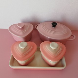 ルクルーゼ(LE CREUSET)のルクルーゼ ラムカン ココット ピンク(食器)