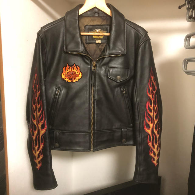 Harley Davidson(ハーレーダビッドソン)の(送料込み)Harley-Davidson ライダースジャケット メンズのジャケット/アウター(ライダースジャケット)の商品写真