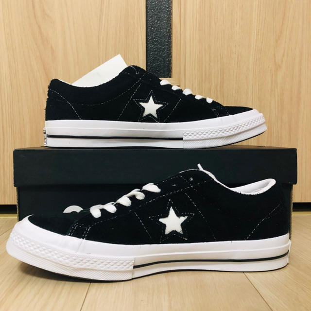 【即日発送可】US規格 CONVERSE ONE STAR OX 黒 25.5