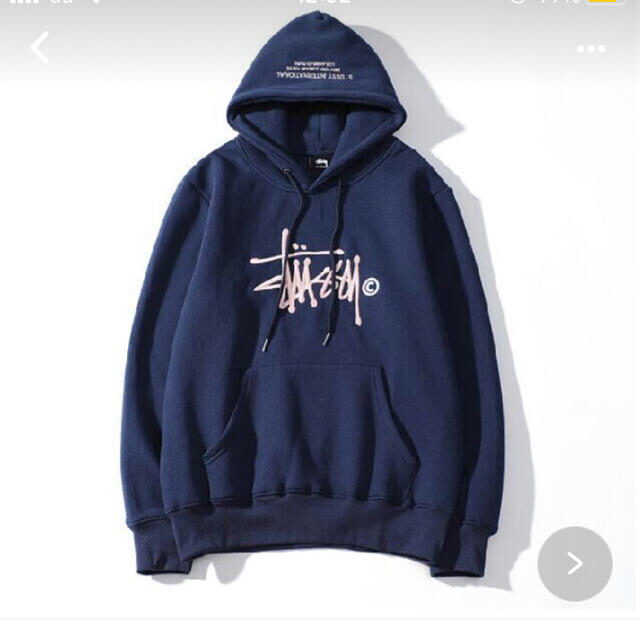 STUSSY - ロゴ刺繍パーカーの通販 by tan'shop｜ステューシーならラクマ