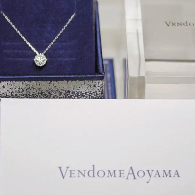 ★ヴァンドームアオヤマ★K18WG ダイヤモンドネックレス 数量限定コレクション