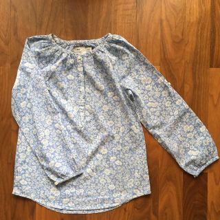 エイチアンドエム(H&M)のh&m 七分袖 花柄ブラウス(ブラウス)