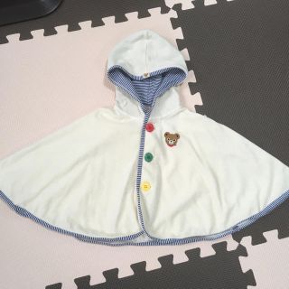 ミキハウス(mikihouse)の美品 ミキハウス ポンチョ(カーディガン/ボレロ)