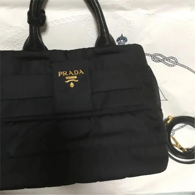 新品　PRADA リボンバック