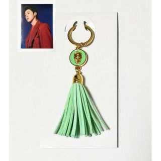 トウホウシンキ(東方神起)の東方神起　タッセルキーホルダー 　グリーン　新品・未使用(アイドルグッズ)