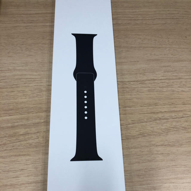 Apple Watch(アップルウォッチ)のApple watch 純正バンド 黒 アップル純正ベルト メンズの時計(ラバーベルト)の商品写真