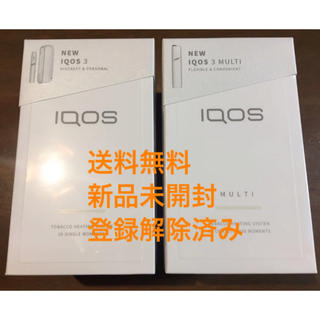 アイコス(IQOS)の登録解除済 iqos3 multi セット ウォームホワイト アイコス3 マルチ(タバコグッズ)