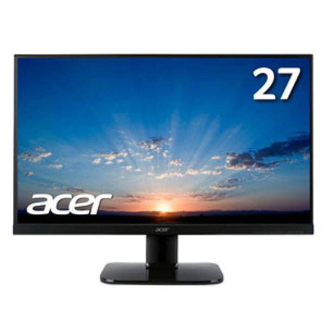 Acer(エイサー)の美品！　Acer 液晶モニター 27inch KA270H スマホ/家電/カメラのPC/タブレット(ディスプレイ)の商品写真