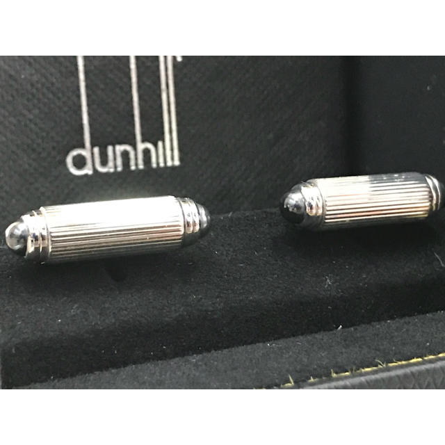 Dunhill ヘマタイト 回転ローラー カフス カフリンクス ダンヒルカフリンクス