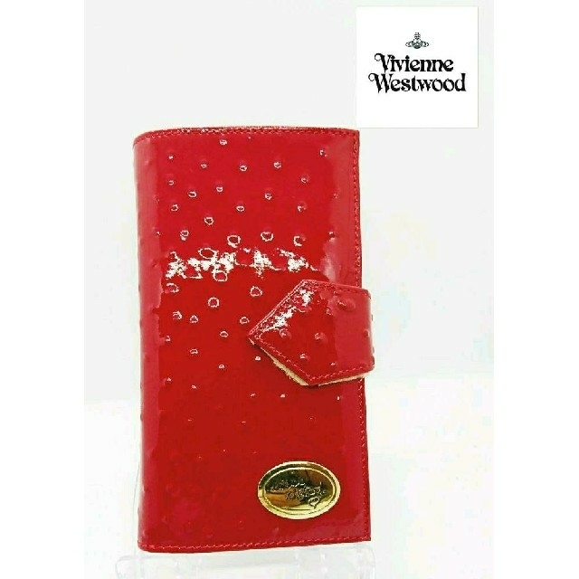 Vivienne Westwood(ヴィヴィアンウエストウッド)のVivienneWestwood  レッド 新品 本物 手帳型財布 レディースのファッション小物(財布)の商品写真