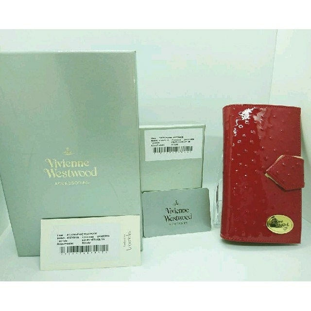 Vivienne Westwood(ヴィヴィアンウエストウッド)のVivienneWestwood  レッド 新品 本物 手帳型財布 レディースのファッション小物(財布)の商品写真