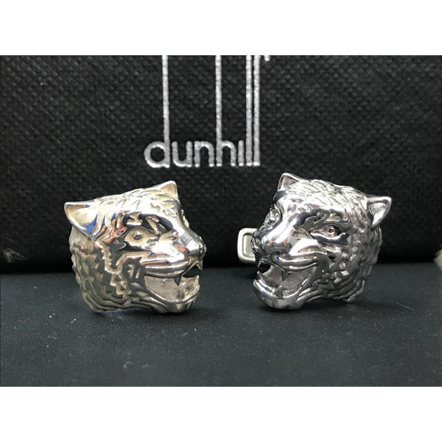 Dunhill(ダンヒル)のAlfred Dunhill 虎 Ag925 カフス カフリンクス ダンヒル メンズのファッション小物(カフリンクス)の商品写真