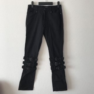 BLACK PEACE NOW ブーツカットパンツ ボタンデザイン ロック M